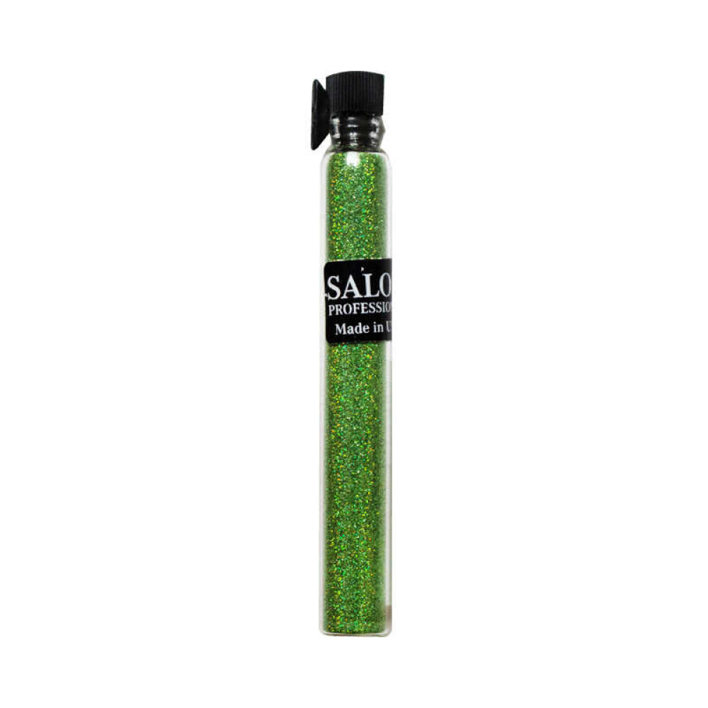 Блестки Salon Professional, размер 004 060 цвет зеленый, в пробирке