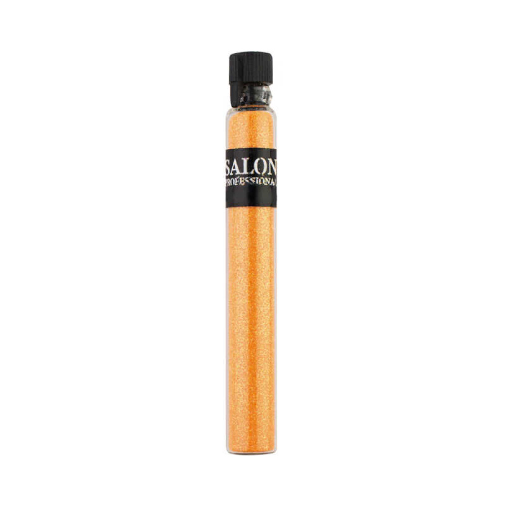 Блестки Salon Professional, размер 004 6017, оранжевый неон, в пробирке