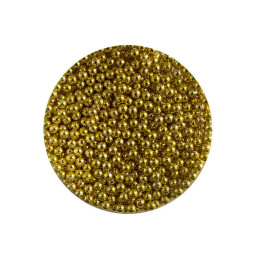 Бульонки для прикраси нігтів Naomi 01, металеві, колір золото 1,5 мм, 4 г