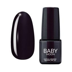 Гель-лак Baby Moon Burgundy 001 дымчатый баклажан. 6 мл
