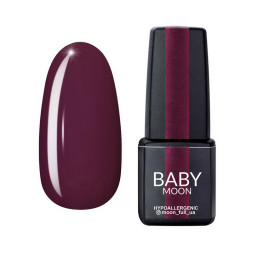 Гель-лак Baby Moon Burgundy 004 темний каштан. 6 мл