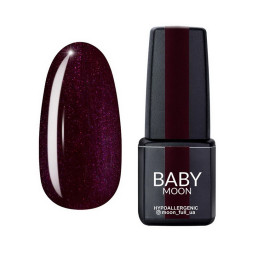 Гель-лак Baby Moon Burgundy 008 баклажановый. 6 мл