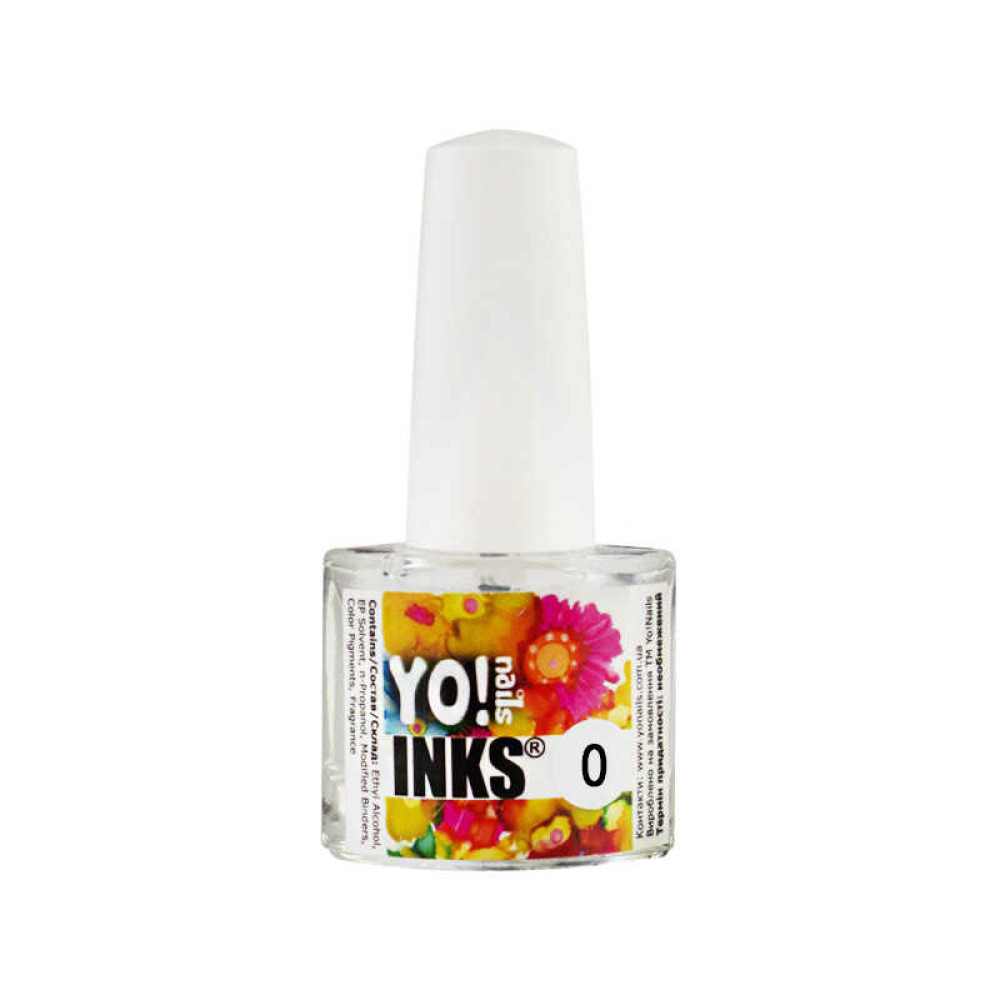 Чернила Yo nails Inks 0, цвет прозрачный, 5 мл