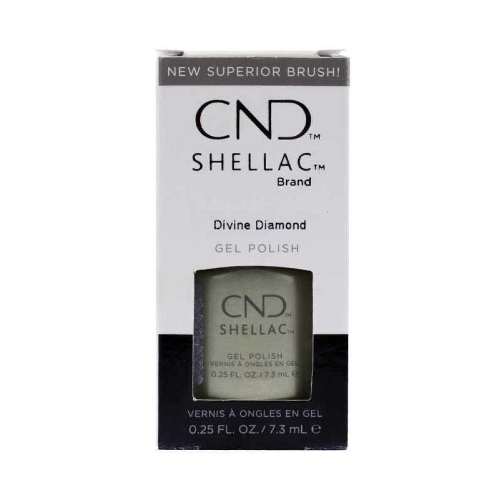 CND Shellac Crystal Alchemy Divine Diamond перламутровий бежевий металік. 7.3 мл