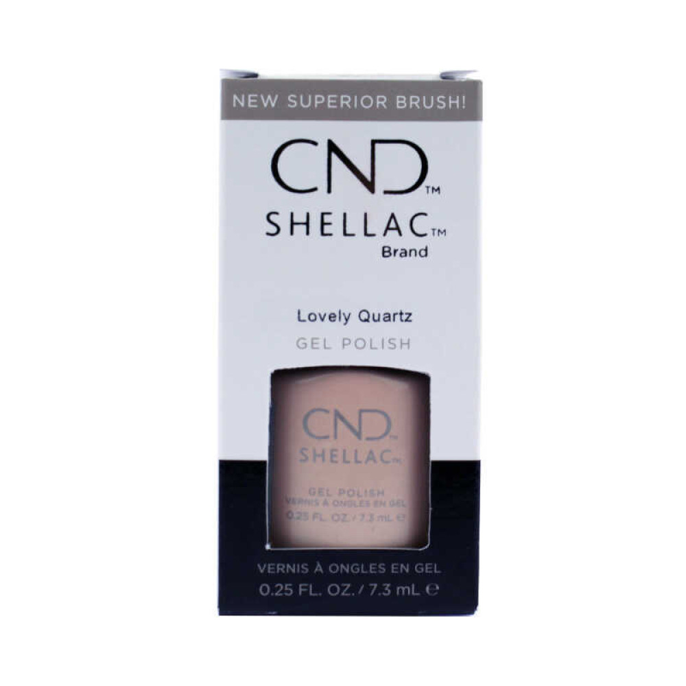 CND Shellac Crystal Alchemy Lovely Quartz рожево-бежевий кварц. 7.3 мл