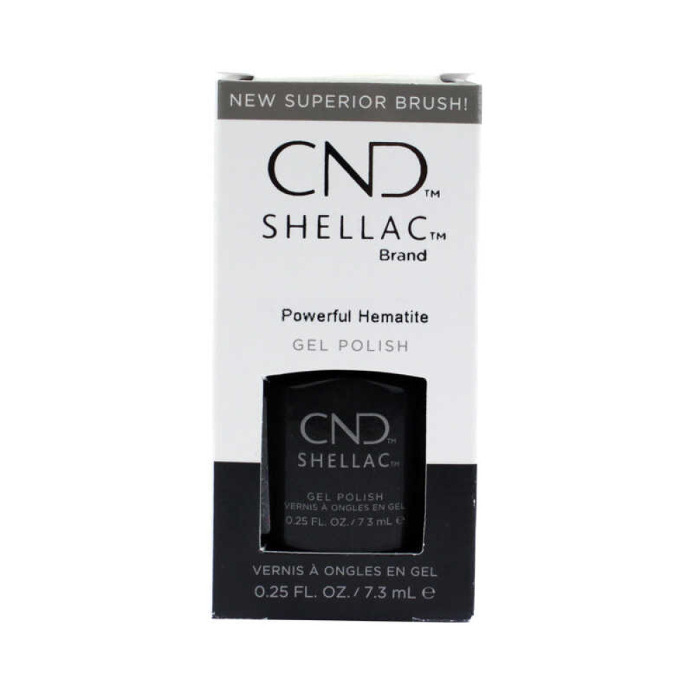 CND Shellac Crystal Alchemy Powerful Hematite темно-сірий. 7.3 мл