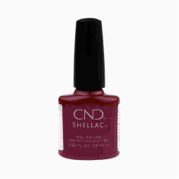 CND Shellac Crystal Alchemy Rebellious Ruby рубиновый с розовыми шиммерами. 7.3 мл
