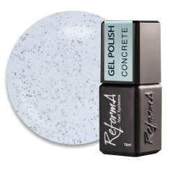 Гель-лак ReformA Winter Freckles Concrete 942029 серый с черной крошкой. 10 мл
