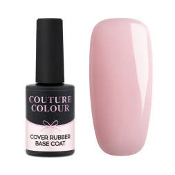База камуфлююча каучукова для гель-лаку Couture Colour Cover Rubber Base Coat 03. цукерково-рожевий. 9 мл