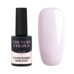 База камуфлююча каучукова для гель-лаку Couture Colour Cover Rubber Base Coat 12. лілово-рожевий. 9 мл