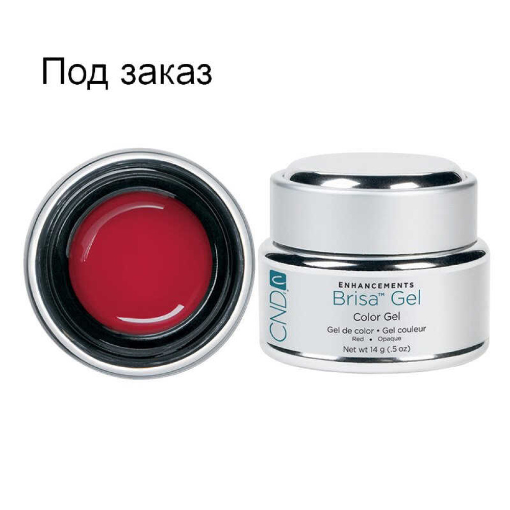 Цветной гель красный непрозрачный CND Brisa Red Opaque Color. 14 г.