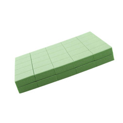 Набор мини-бафов для ногтей Kodi Professional 120/120, в наборе 50 шт., цвет зеленый