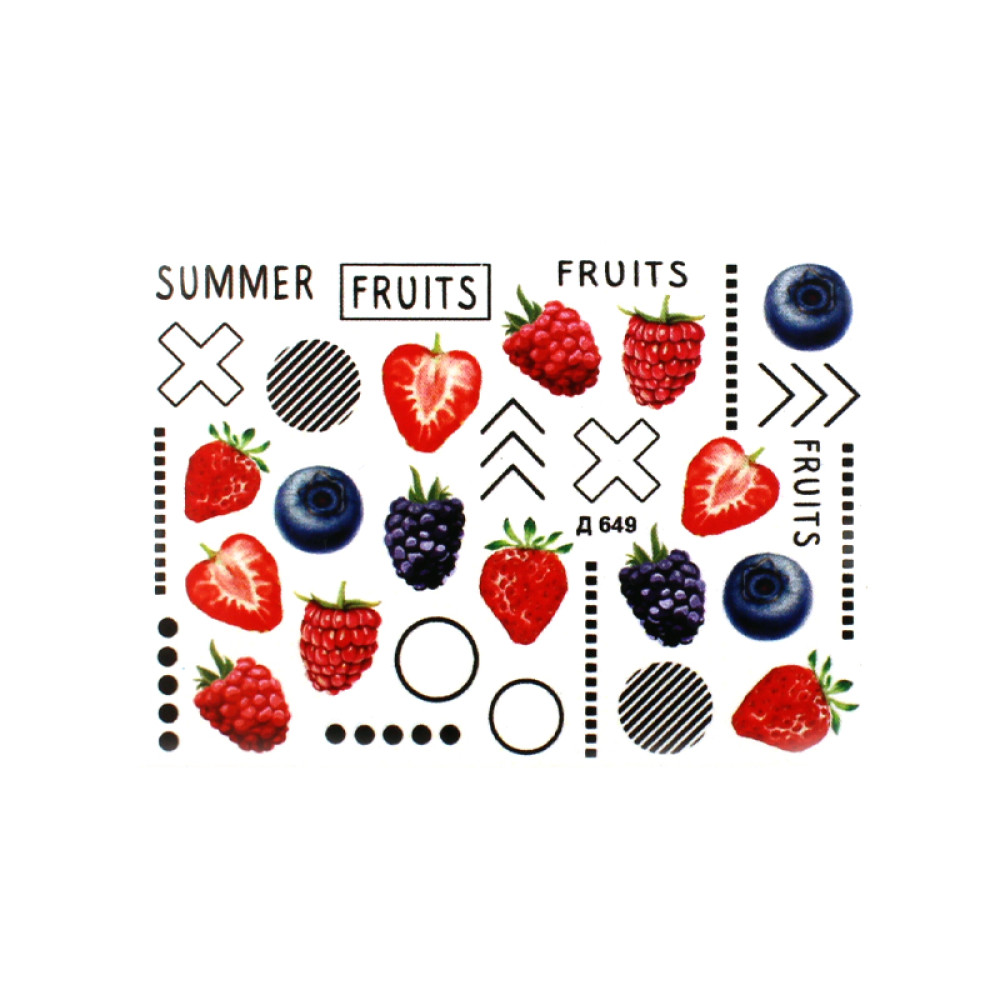 Слайдер-дизайн Д 649 Summer fruits