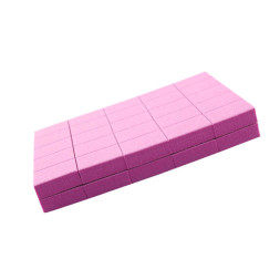 Набор мини-бафов для ногтей Kodi Professional 120/120, в наборе 50 шт., цвет розовый