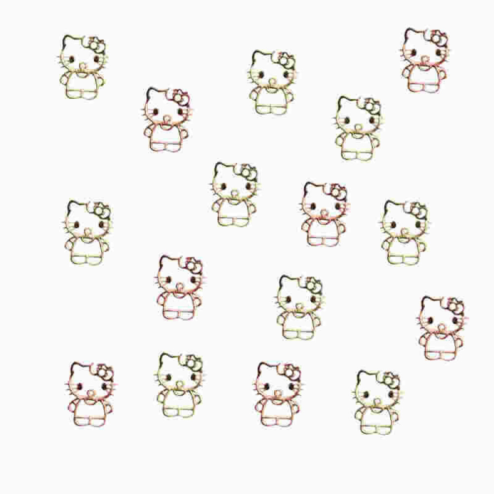 Декор для нігтів Starlet Professional металеві Hello Kitty , колір золото, бронза
