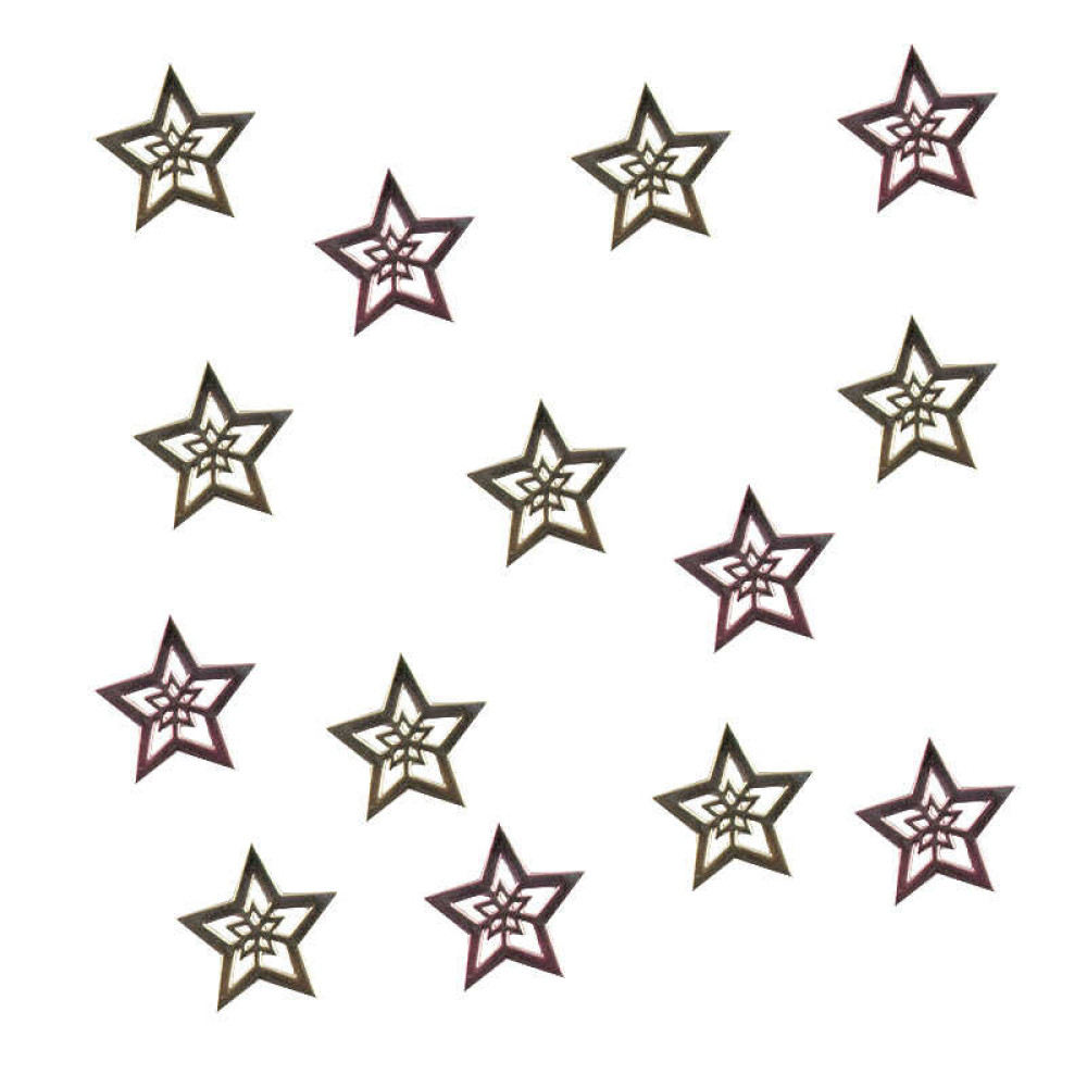 Декор для нігтів Starlet Professional металеві зірки, колір золото, бронза