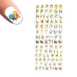 Слайдер-дизайн DS 223 Буквы цветные
