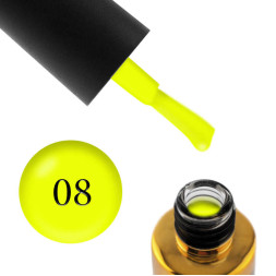 Гель-лак F.O.X Pigment 008 лимонно-жовтий, 7 мл