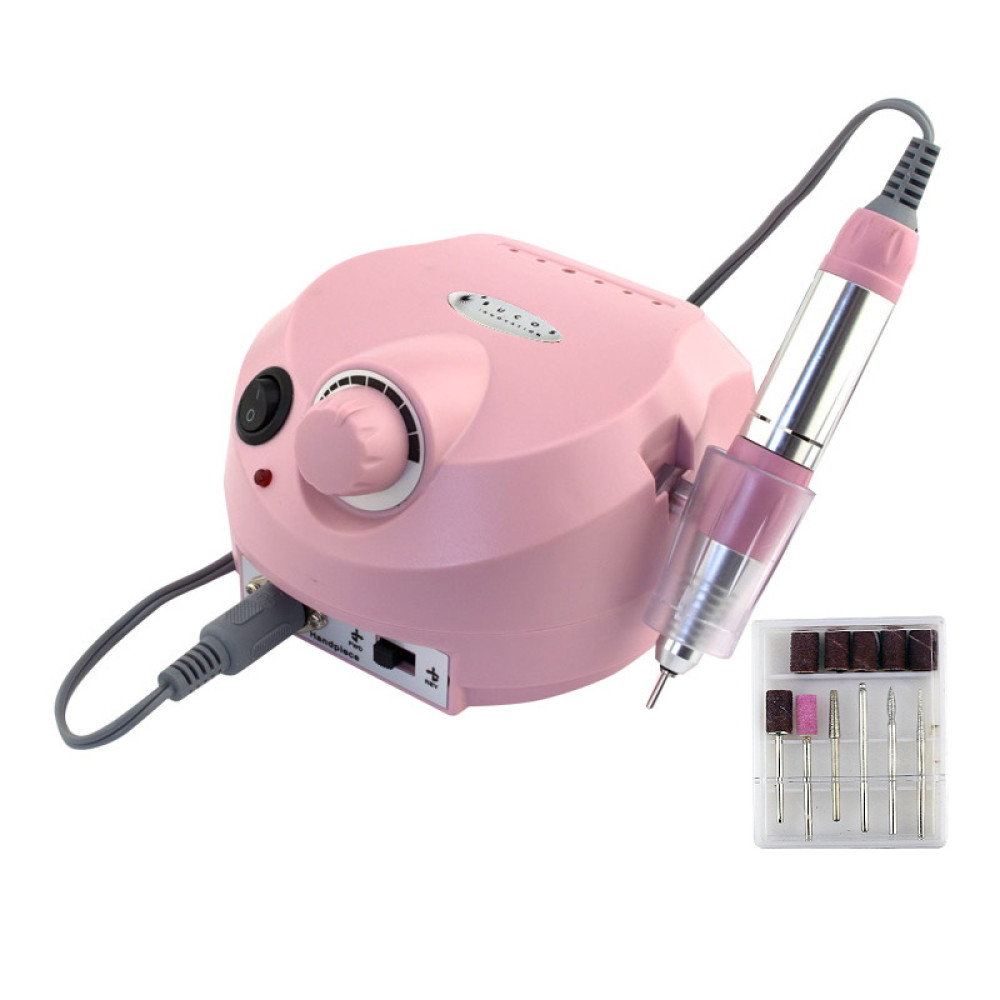 Фрезер Bucos Nail Drill Set ZS-601 PRO. 35 000 об/хв. колір рожевий