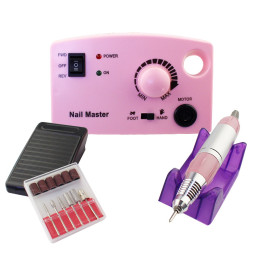 Фрезер Nail Master ZS-602. 35 000 оборотов/мин. цвет розовый