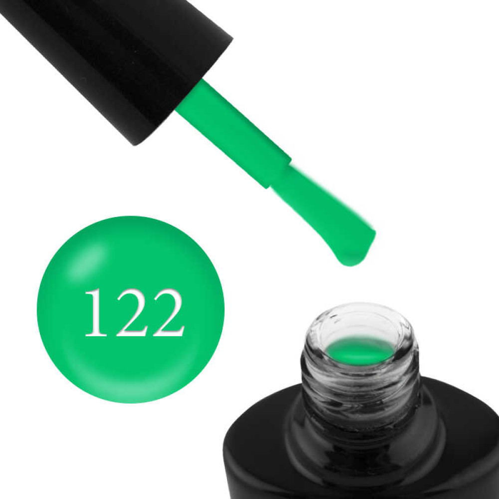 Гель-лак G.La color 122 салатово-зелений, 10 мл