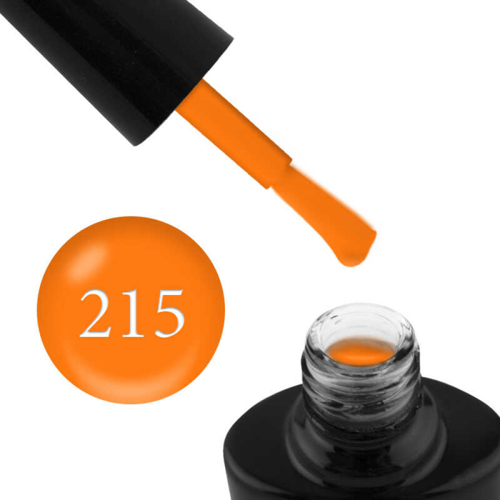 Гель-лак G.La color 215 ярко-оранжевый солнечный апельсин, 10 мл
