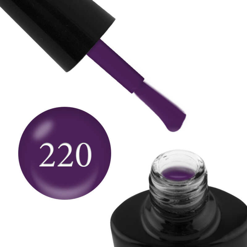 Гель-лак G.La color 220 насичений фіолетовий, 10 мл