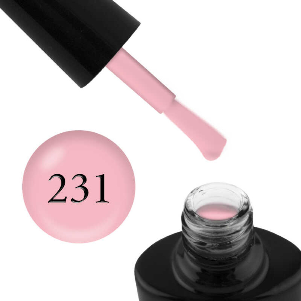 Гель-лак G.La color 231 молочний рожевий, 10 мл