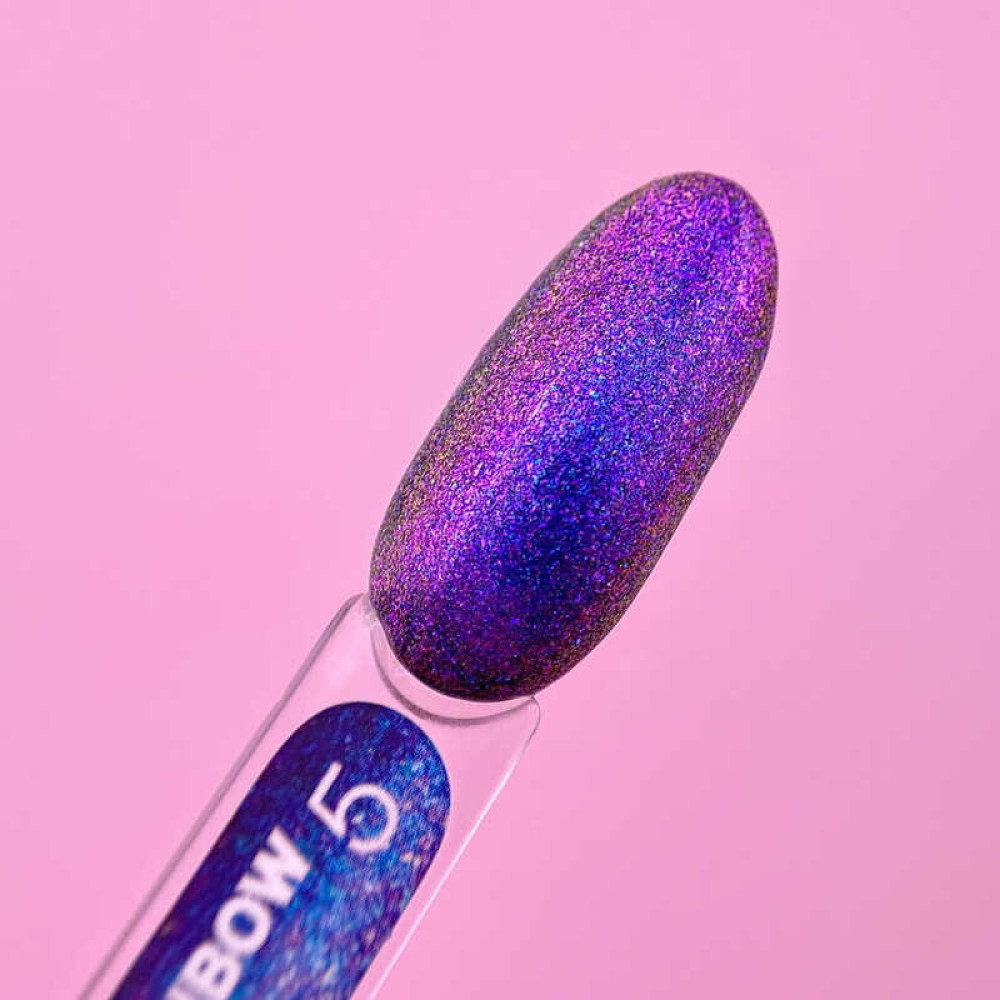 Гель для дизайна Luna Rainbow Gel 05. фиолетовый хамелеон с блестками. 5 мл