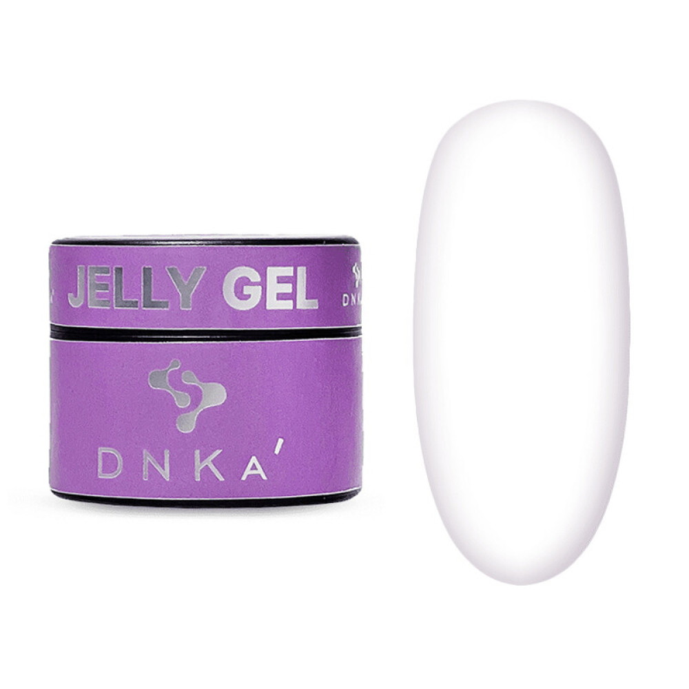 Гель для наращивания и моделирования DNKa Jelly Gel 0002 Vanilla. молочный с легким розовым подтоном. 15 мл