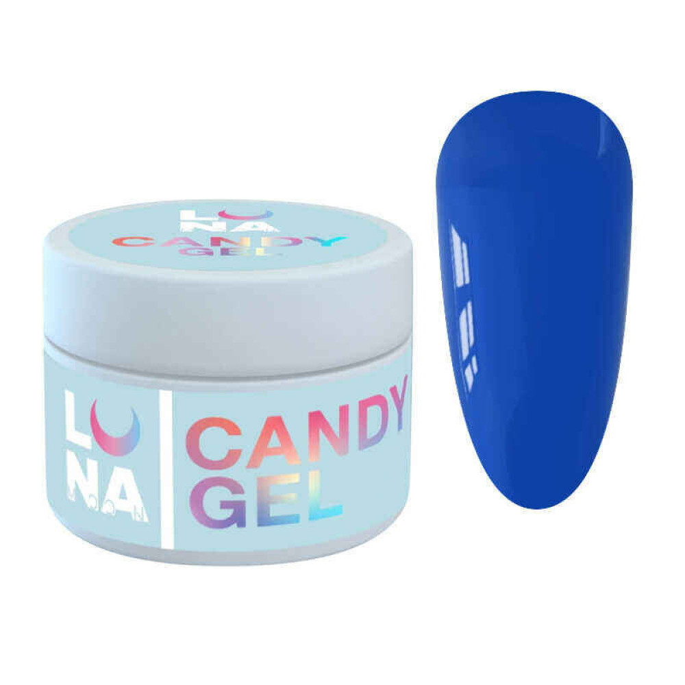 Гель для нарощування Luna Candy Gel 12 синій. 15 мл