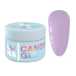 Гель для нарощування Luna Candy Gel 20 лавандовий 15 мл