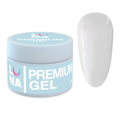 Гель для наращивания Luna Premium Gel 01 прозрачный 30 мл