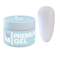 Гель для наращивания Luna Premium Gel 02 белый 30 мл