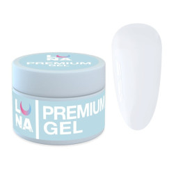 Гель для наращивания Luna Premium Gel 02 белый 15 мл