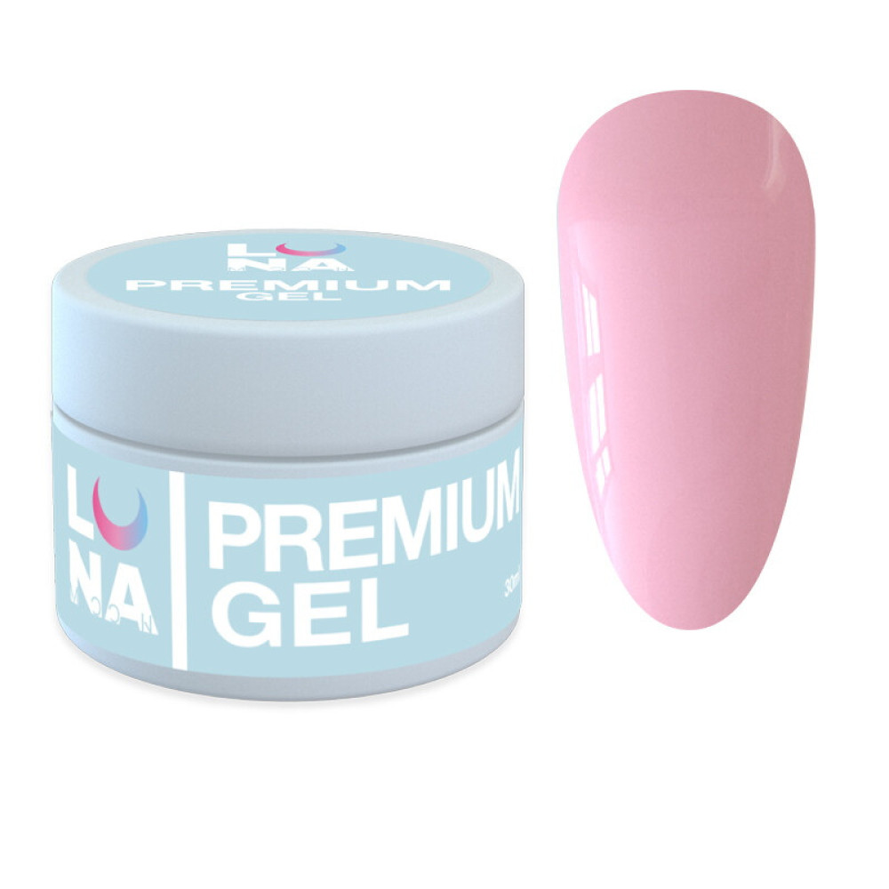 Гель для наращивания Luna Premium Gel 03. бледно-розовый. 30 мл