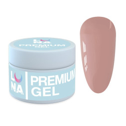 Гель для наращивания Luna Premium Gel 06 бежевый 15 мл