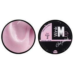 Гель для наращивания Wink Me Easy Gel 02 светло-розовый с шиммером. 30 мл