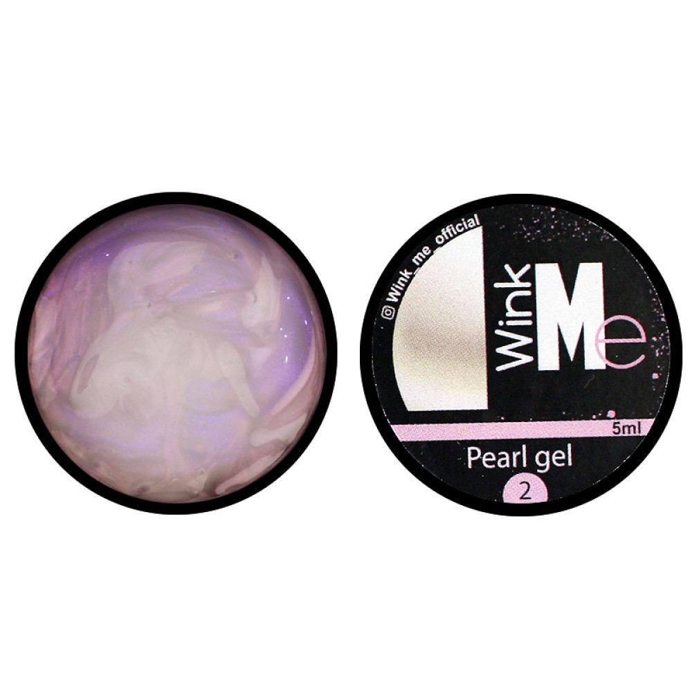 Гель для нарощування Wink Me Pearl Gel 02 перловий. рожевий. 5 мл