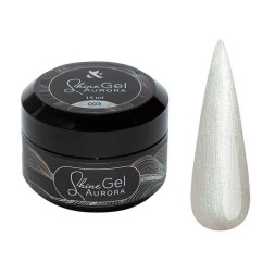 Гель F.O.X Shine Gel Aurora 003 для укрепления натуральных ногтей жемчужный. 15 мл