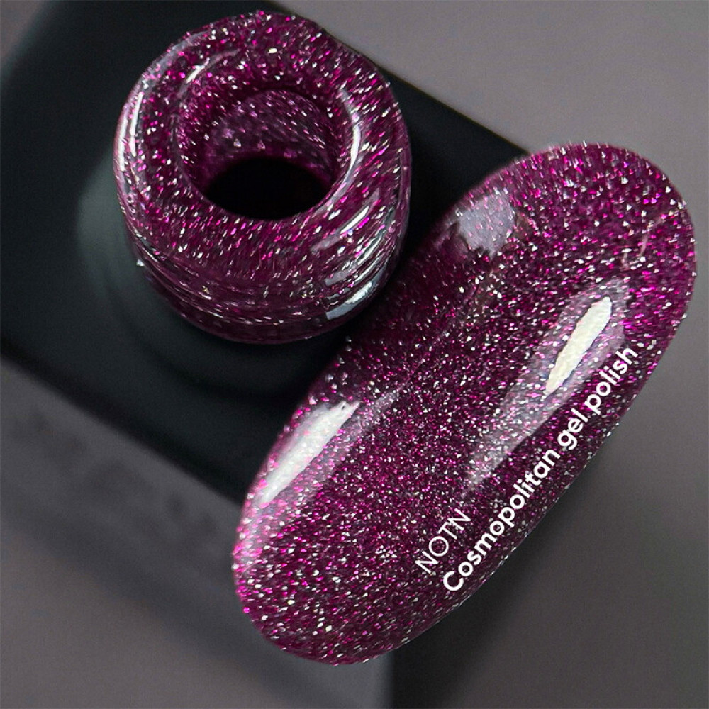 Гель-лак Nails Of The Night Cosmopolitan. темно-розовый. светоотражающий. 10 мл