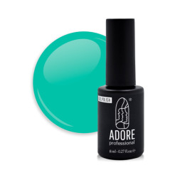 Гель-лак Adore Professional 485 Spearmint бірюзово-зелений 8 мл