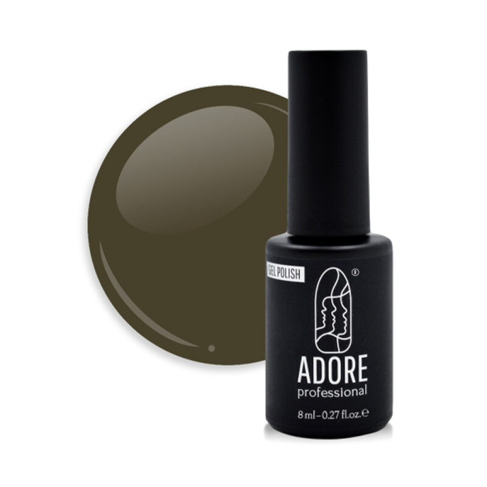 Гель-лак Adore Professional 508 Artichoke темный серо-оливковый. 8 мл