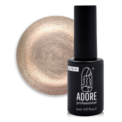 Гель-лак Adore Professional Magnetic Cats Eye M-07 димчасто-бежевий агат. вітражний. 8 мл