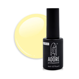 Гель-лак Adore Professional Pastel P-15 Soft Sour пастельний жовтий. 8 мл