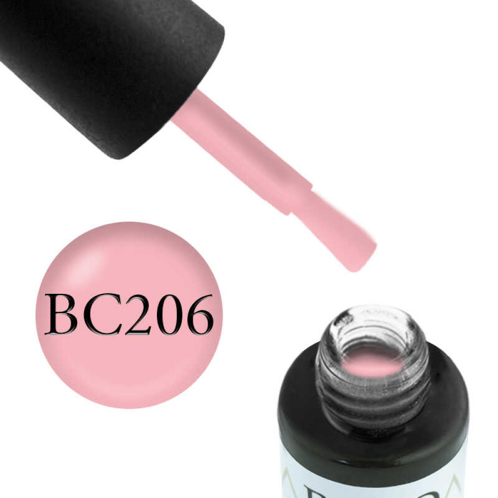 Гель-лак Boho Chic BC 206 ніжний рожевий. 6 мл