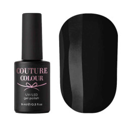 Гель-лак Couture Colour 036 черный. 9 мл