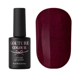 Гель-лак Couture Colour 073 малиновая фуксия с перламутром и шиммером. 9 мл