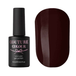 Гель-лак Couture Colour 076 бордово-шоколадный. 9 мл