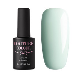 Гель-лак Couture Colour 165. світлий ментолово-блакитний. 9 мл